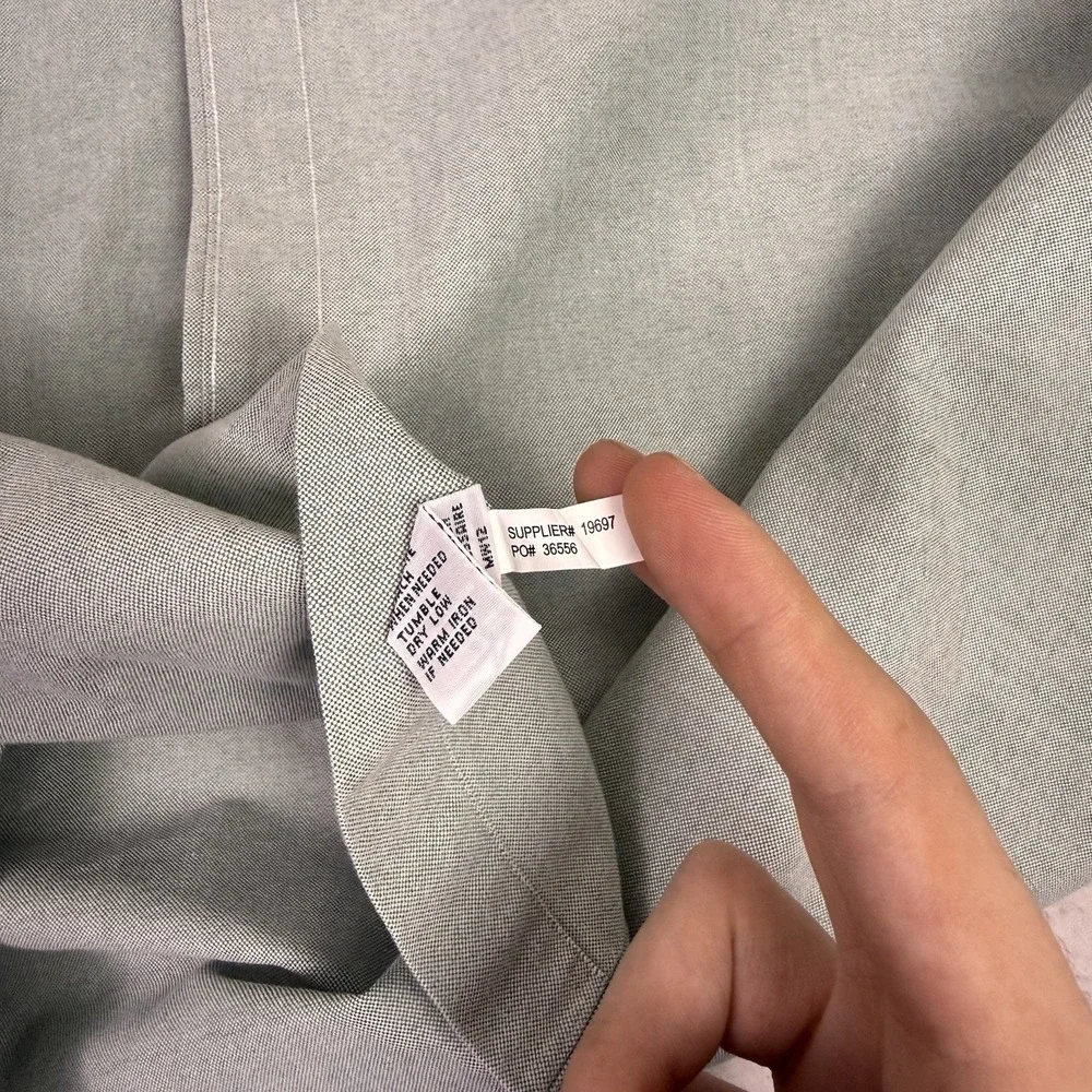 Polo Ralph Lauren Classic Fit‎ Mens 17.5 34/35 Mint Green Oxford Shirt LS